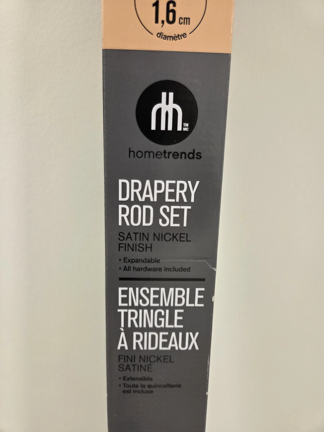 Hometrends Satin Nickel Drapery Rod Set - photo 3