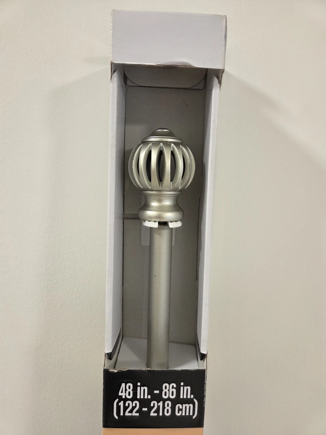 Hometrends Satin Nickel Drapery Rod Set