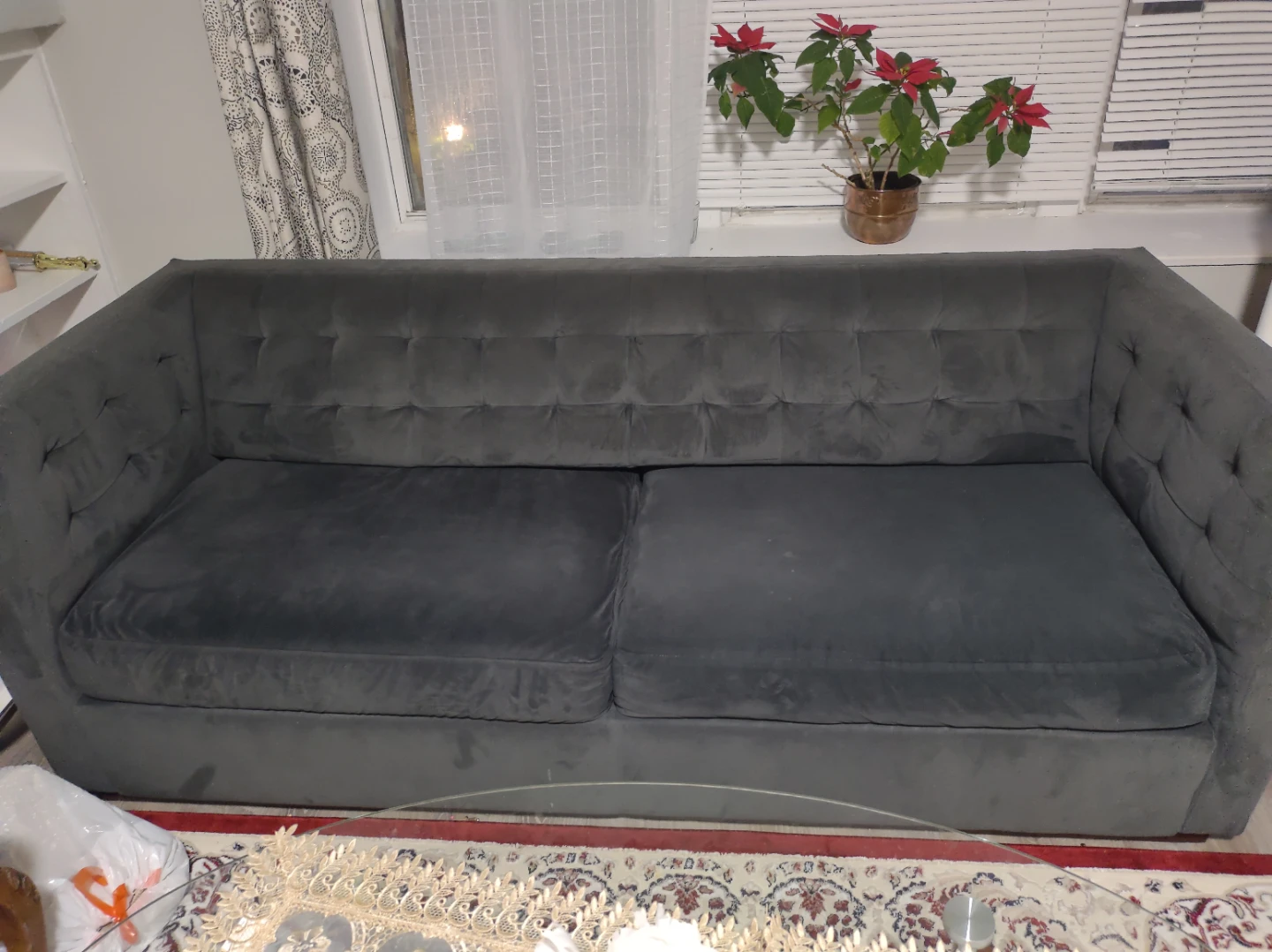 West Elm Rochester Grey Sofa