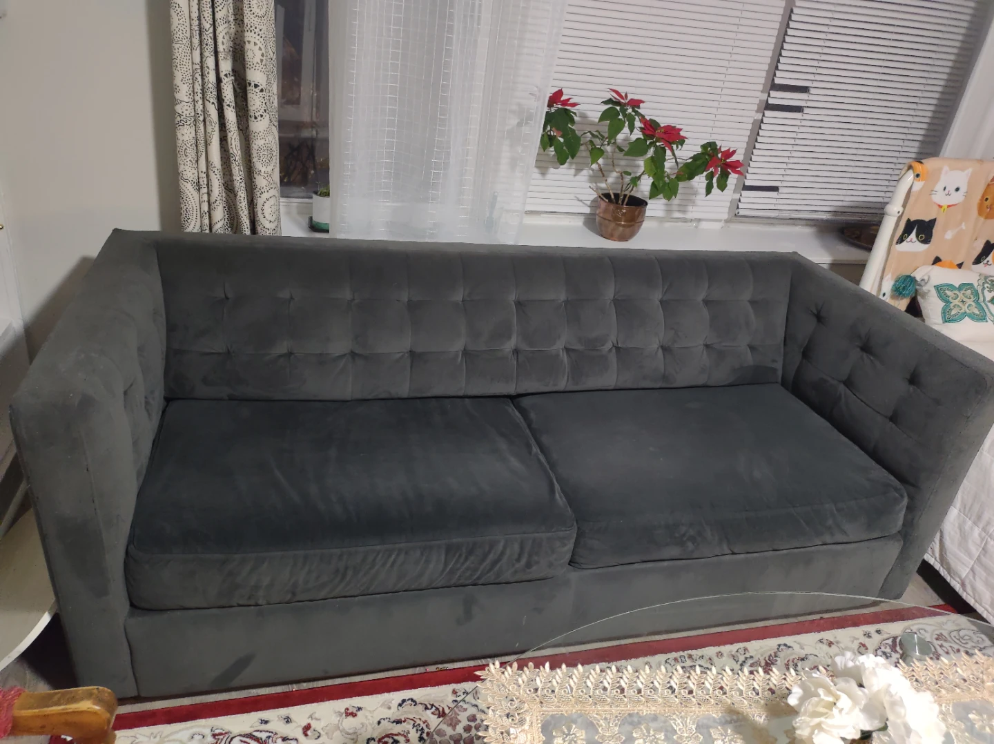 West Elm Rochester Grey Sofa - photo 2