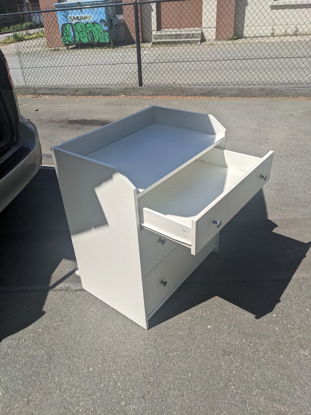 White 3-Drawer Dresser - photo 5
