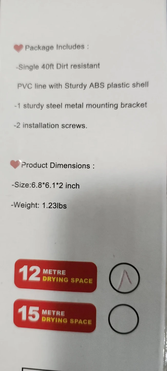 Outdoor Retractable Clothesline 40ft - photo 2