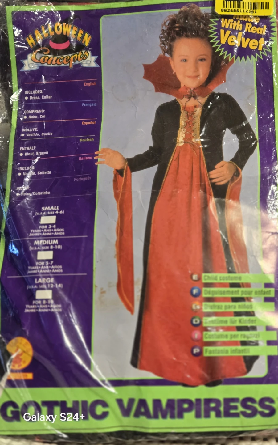 Rubie's Halloween Concepts Gothic Vampires Child Costume - photo 2