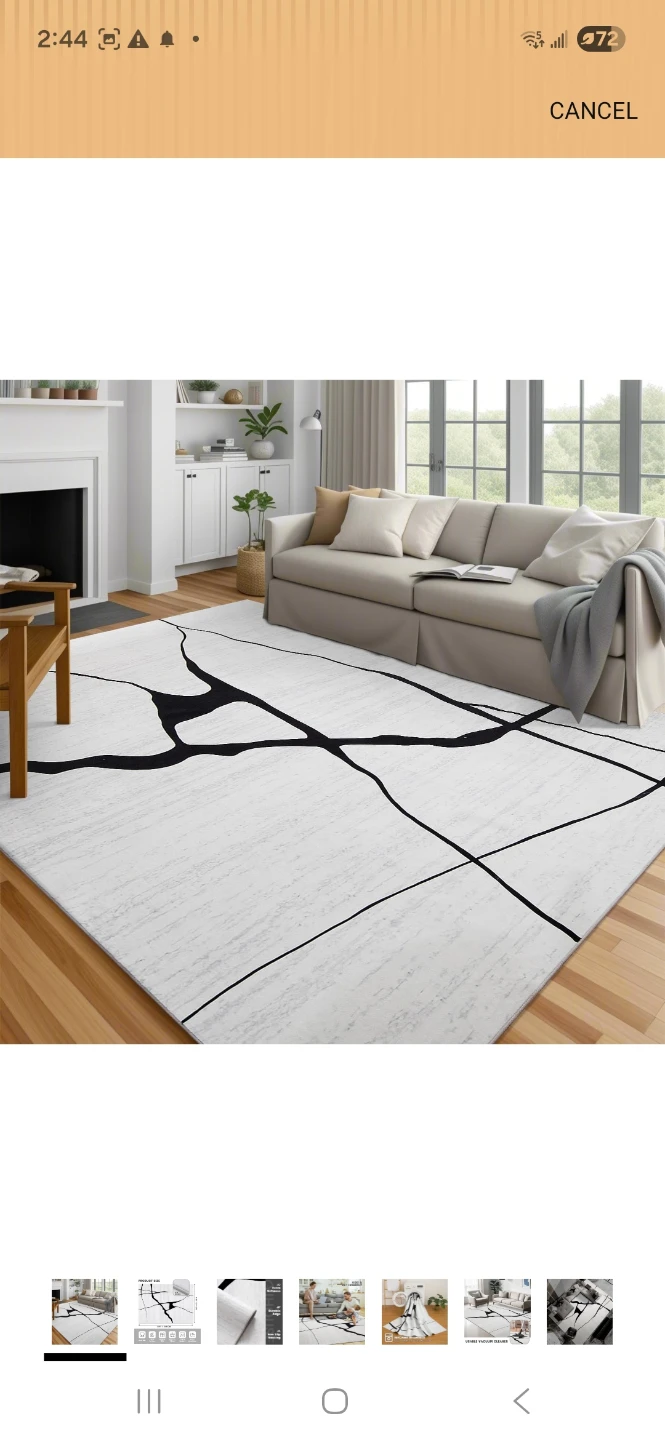 Machine Washable Area Rug - Kids & Pet Friendly