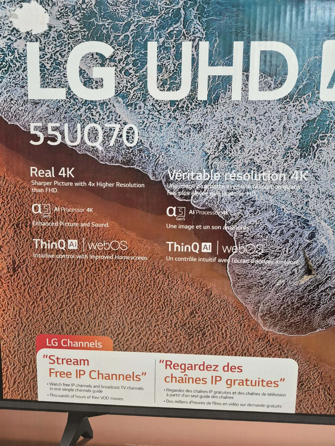 LG UHD 55" 55UQ70 Smart TV - photo 3