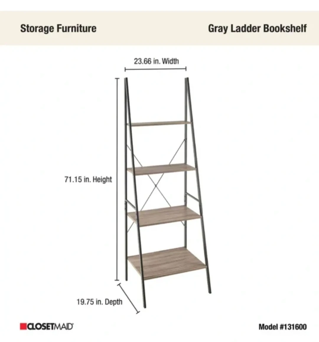 Ladder Bookshelf - photo 2