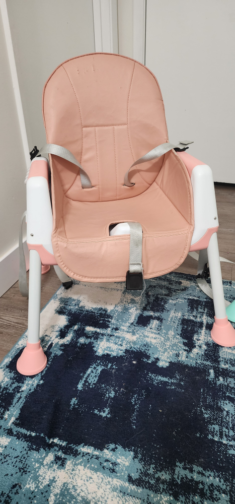2 x Baby High Chairs - Pink and Mint Green - photo 4