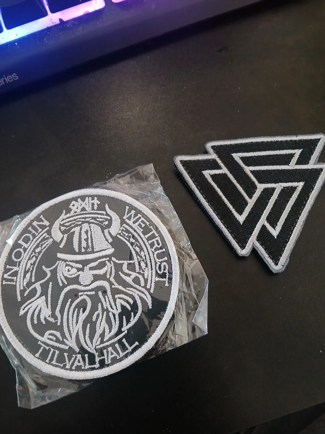 Viking Odin We Trust Patch & Valknut Patch