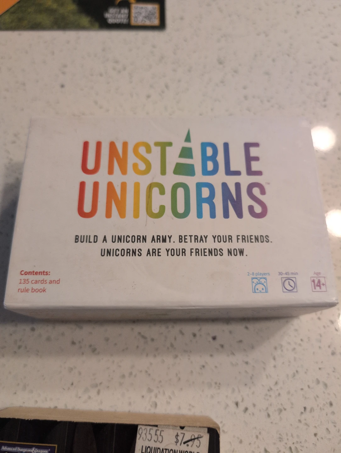 Unstable Unicorns Card Game