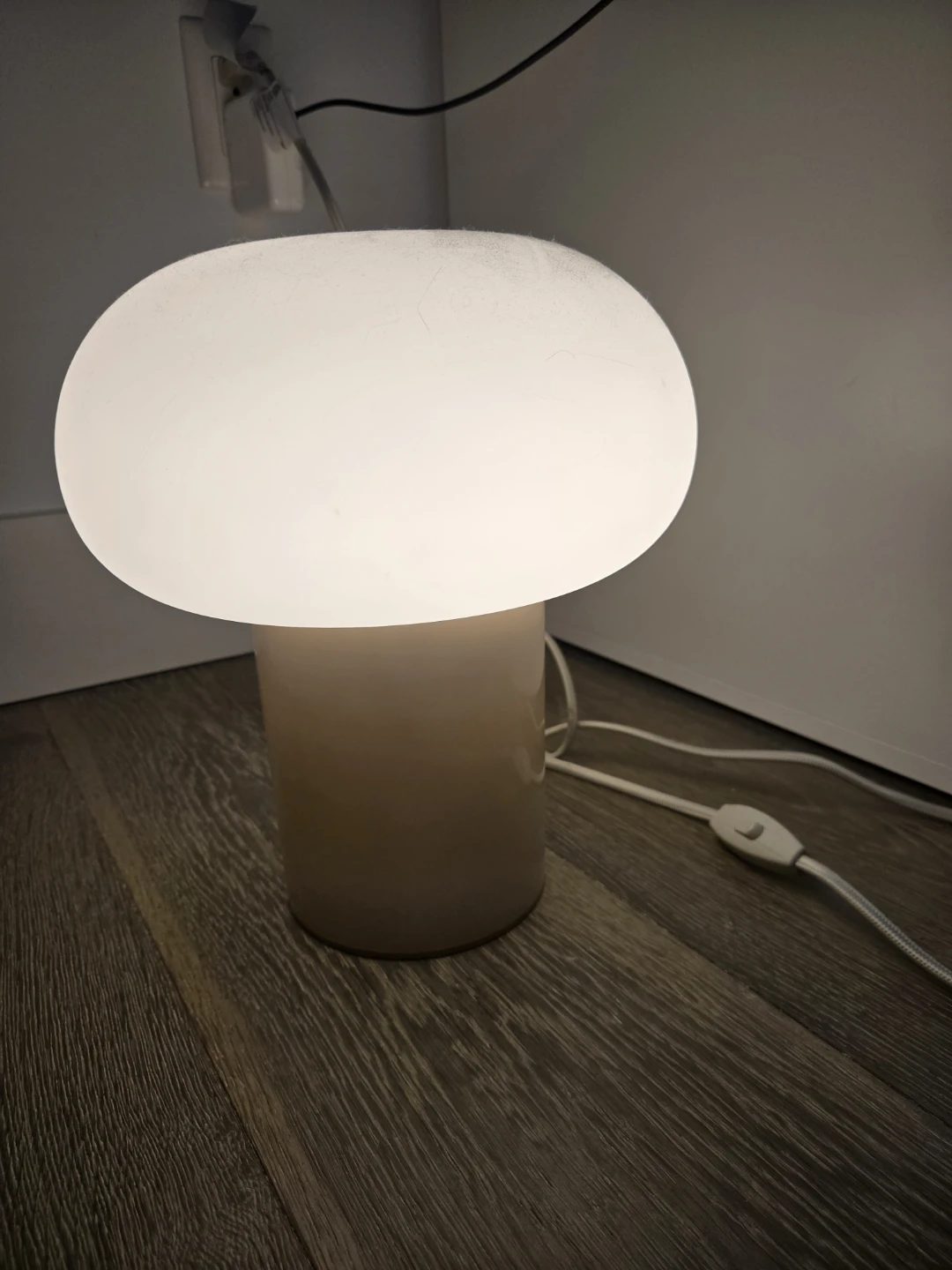 IKEA DEJSA Table Lamp, Beige/Opal Glass, 11" - photo 2