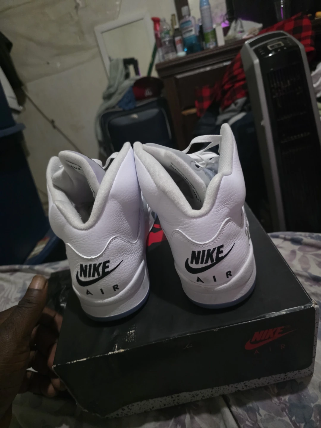Nike Air Jordan 5 Retro White Sneakers - photo 3