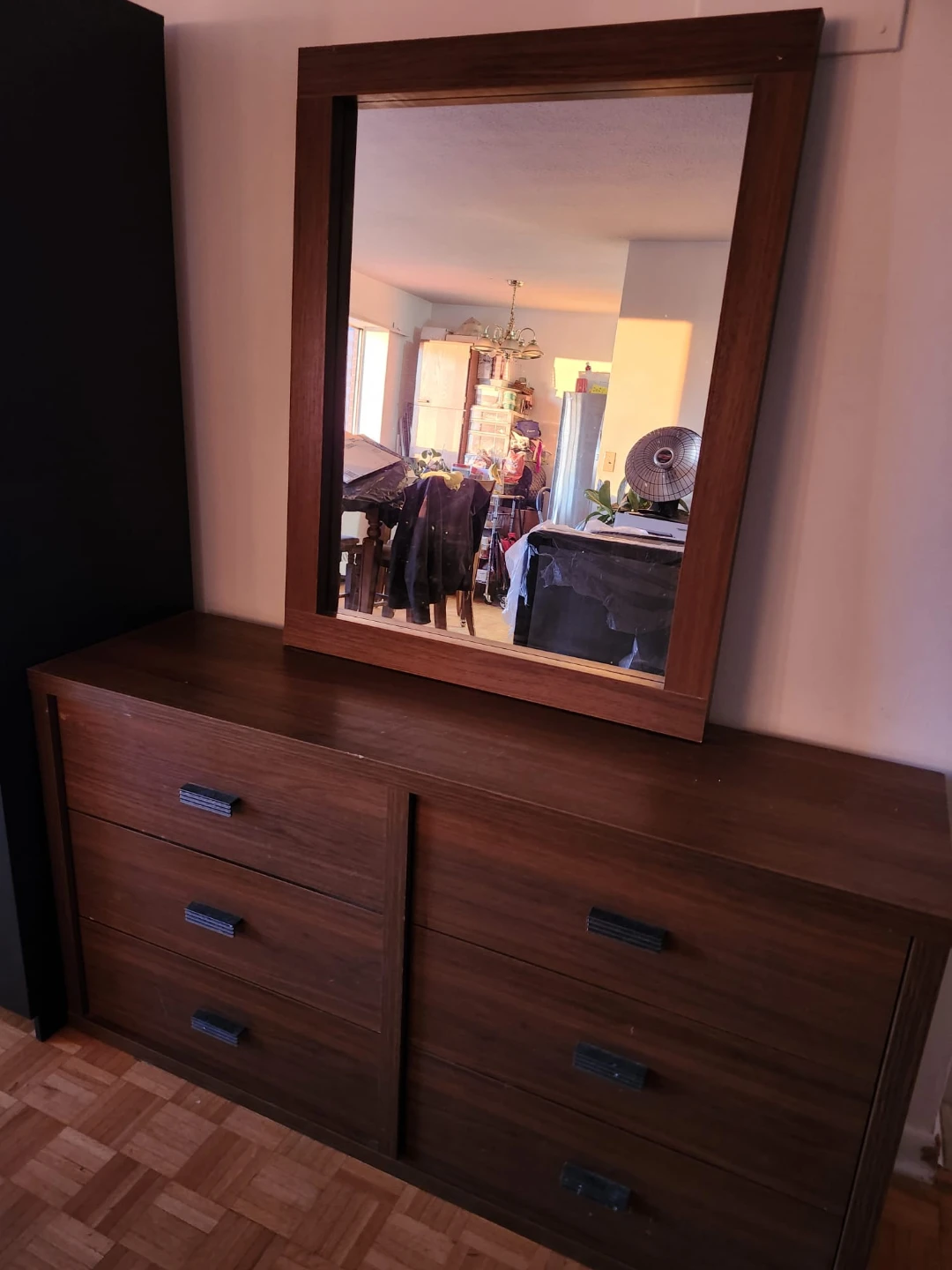 Wooden Dresser with Mirror - photo 3