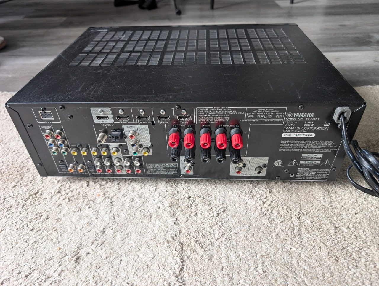 Yamaha Natural Sound AV Receiver RX-V467 - photo 2
