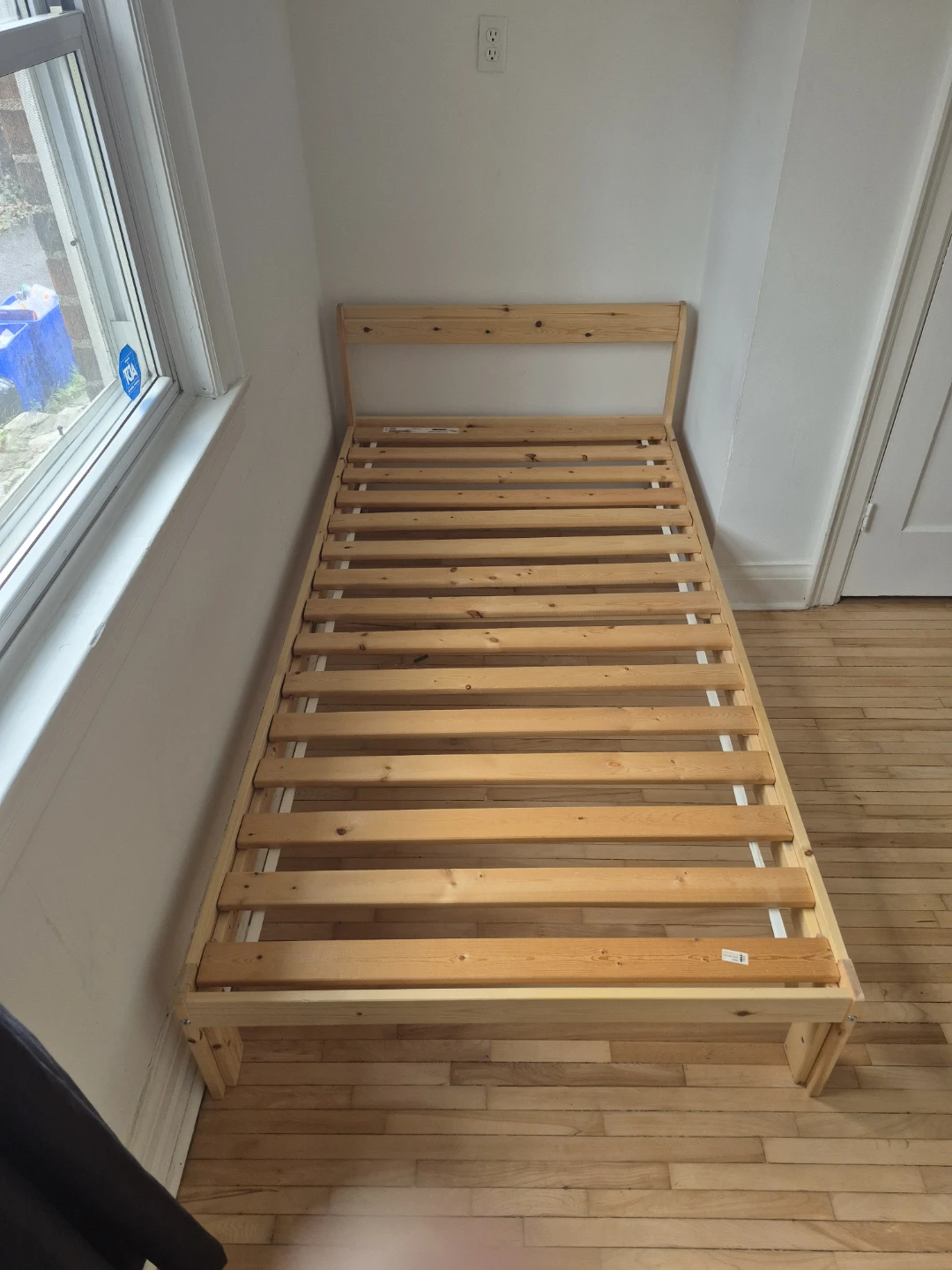 Ikea Wooden Twin Bed Frame with Slats - photo 2