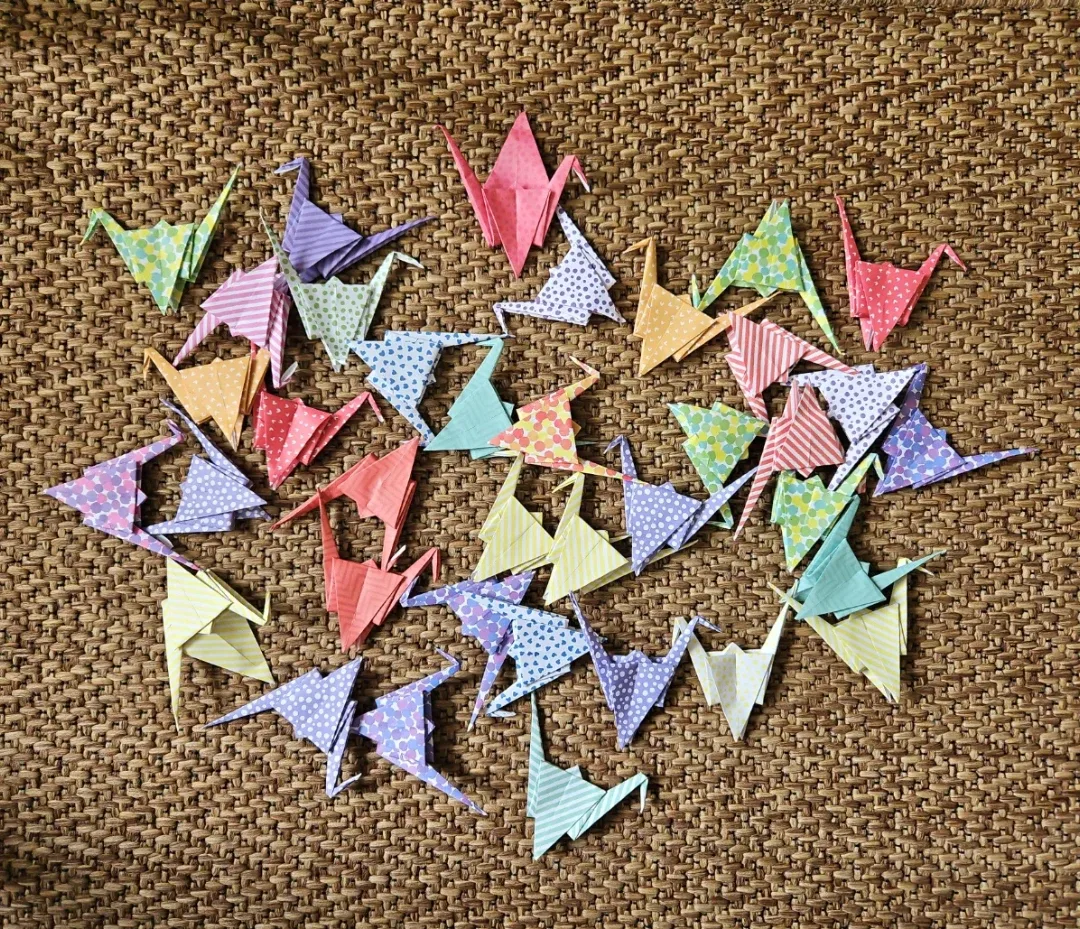 Origami Paper Cranes - Set of 37