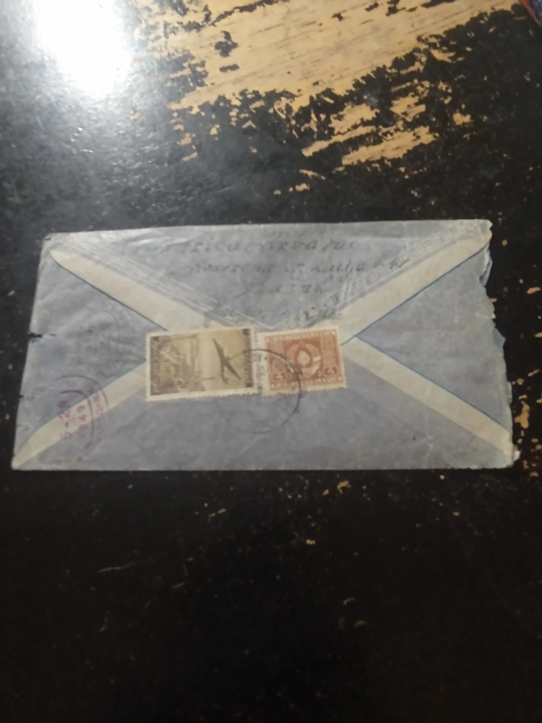 1949 Registered envelope Yugoslavia to USA - photo 3