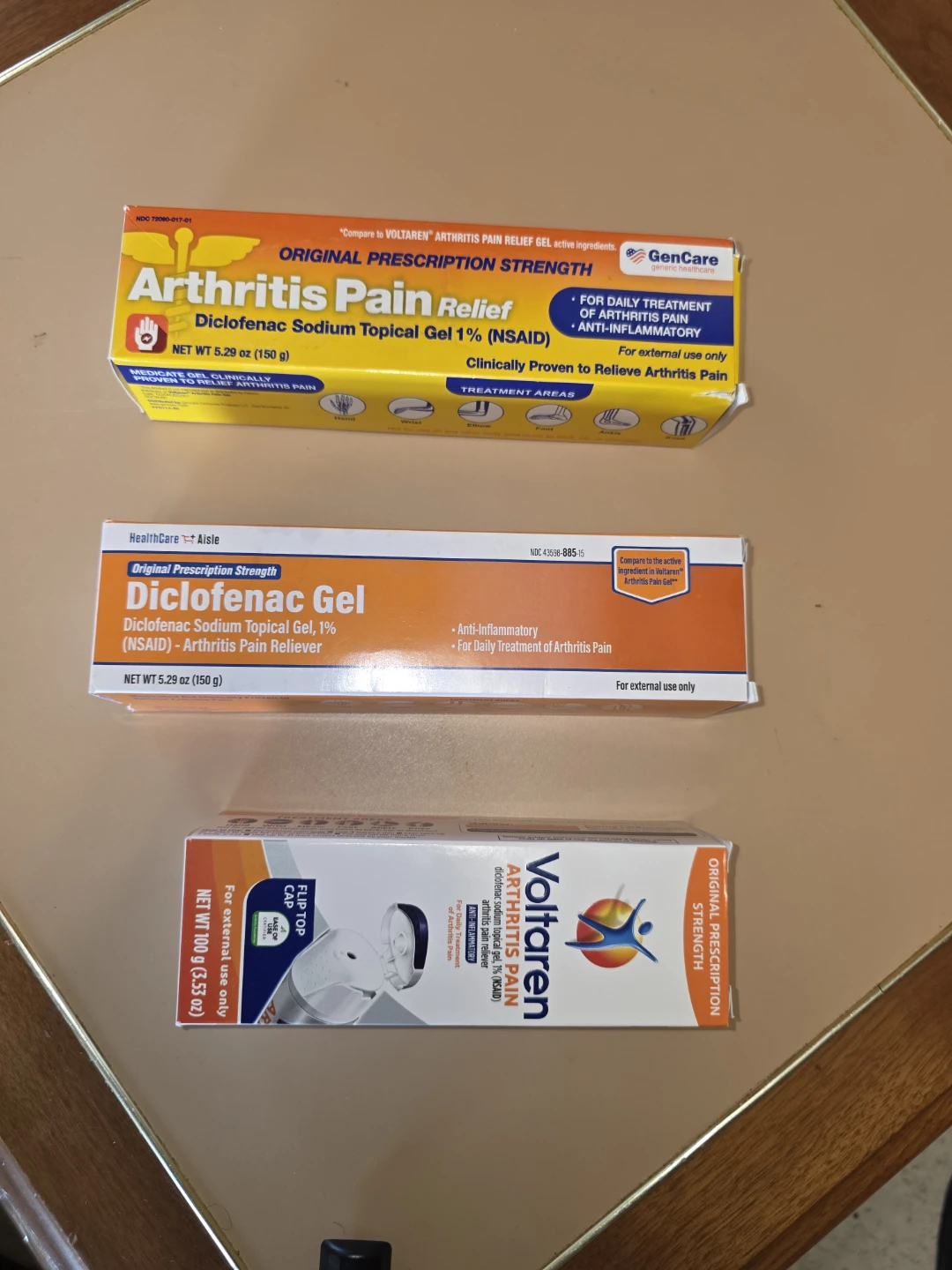 3-Pack Arthritis Pain Relief Gel Bundle