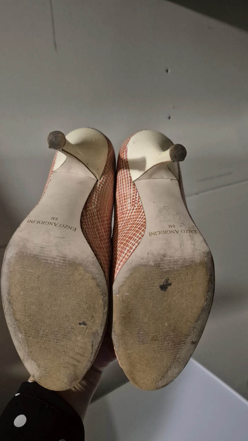Enzo Angiolini Peep Toe Heels Size 8M