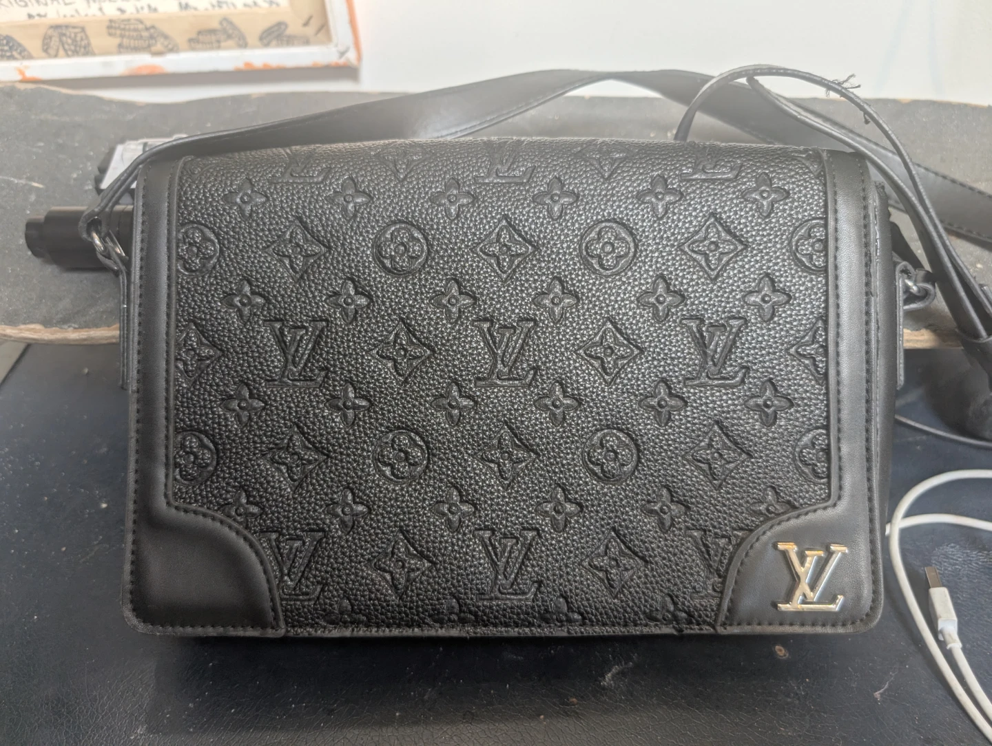 Louis Vuitton Black Monogram Crossbody Bag