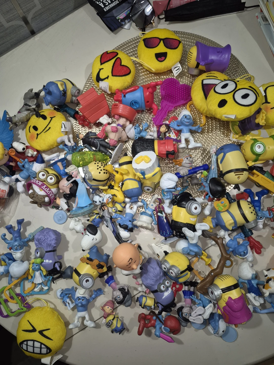 Assorted Minions, Smurfs, and Emoji Toys - photo 2