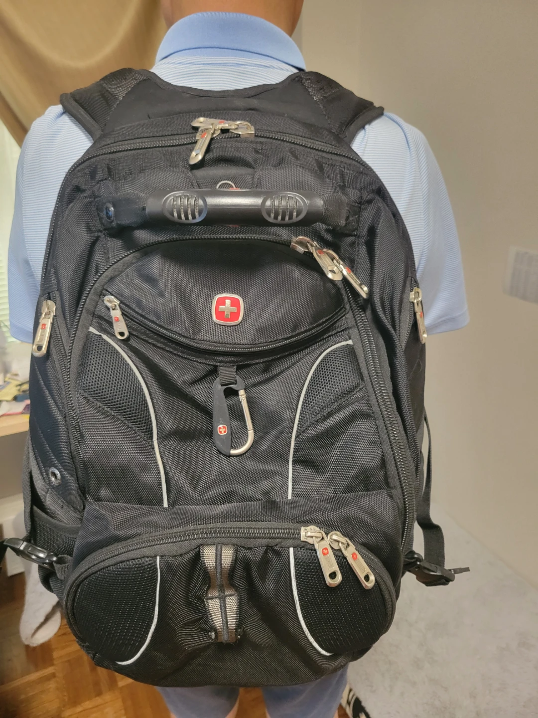 Swiss Wenger Black Backpack