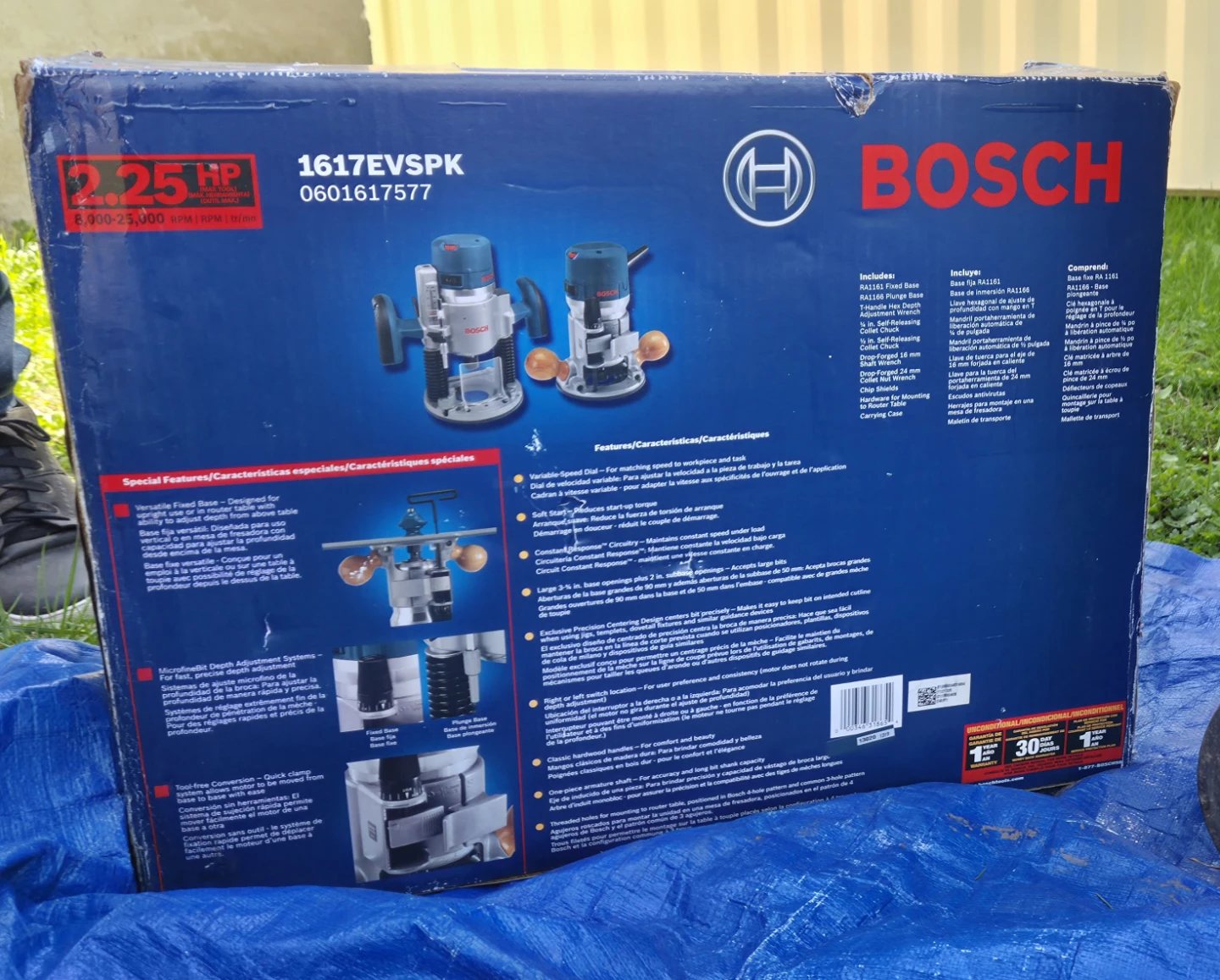 BOSCH 1617EVSPK 2.25 HP Router Combo Pack - photo 3