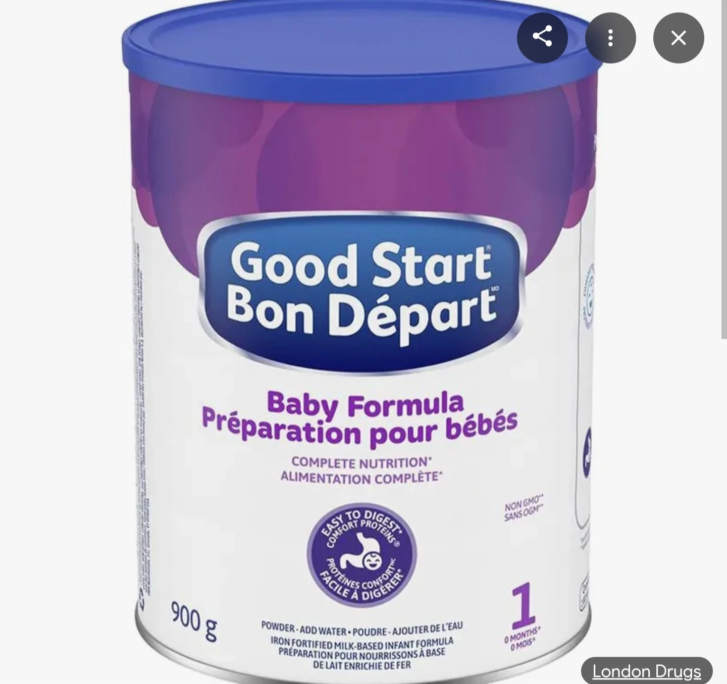 Good Start Bon Départ Baby Formula 900g