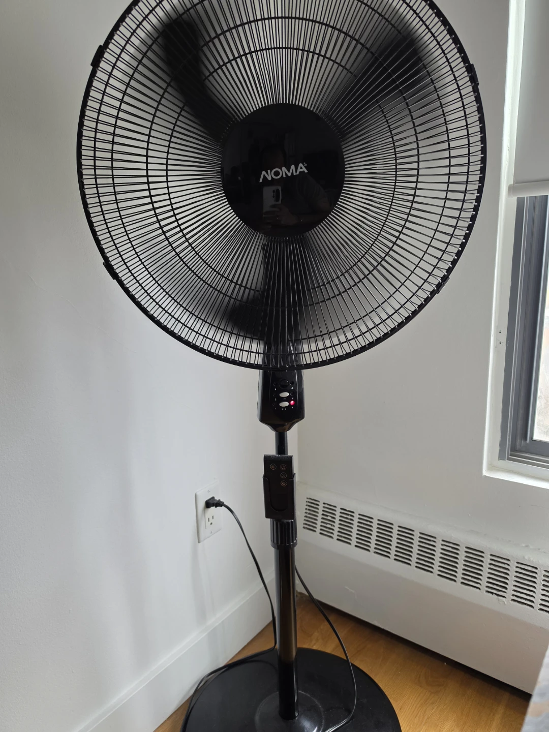 Noma Black Pedestal Fan - photo 2