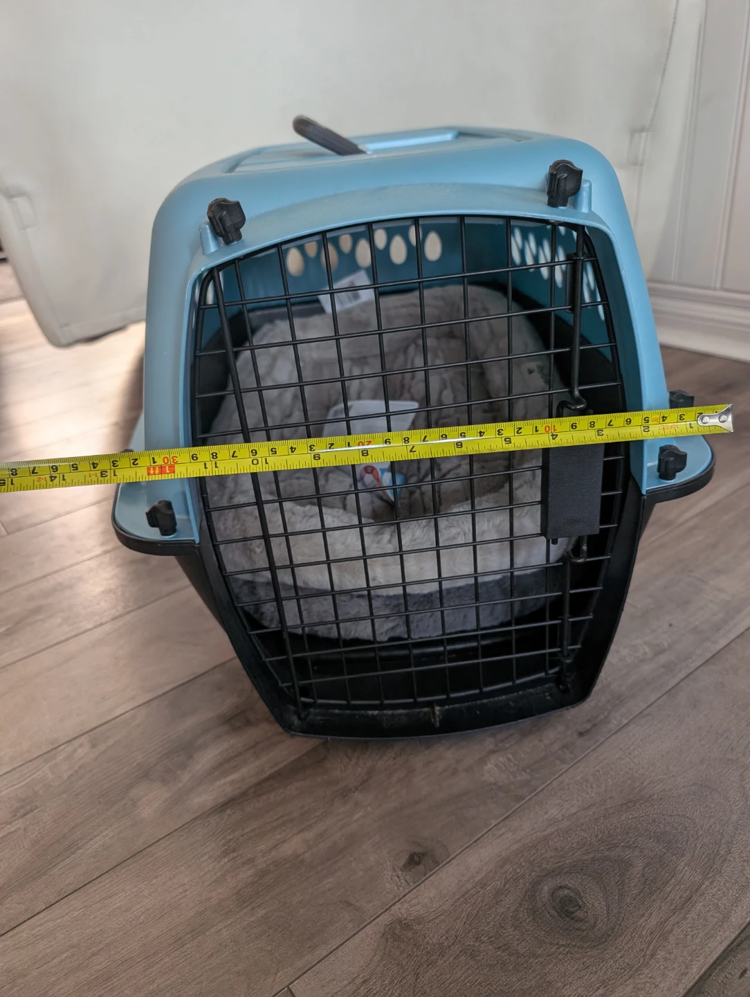 Blue Pet Carrier with Bed - photo 3