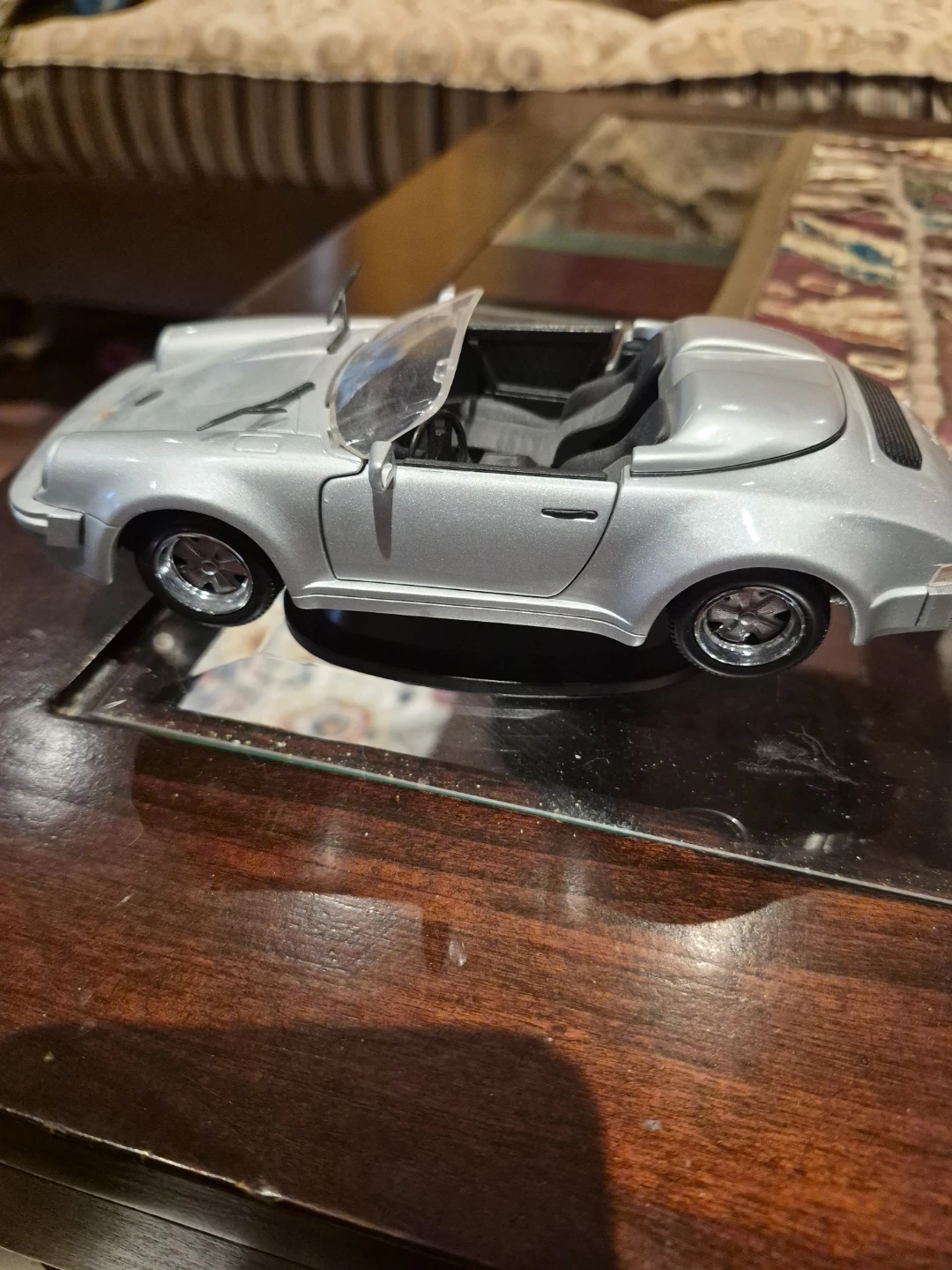 Silver Porsche 911 Convertible Model Car lighter - photo 3