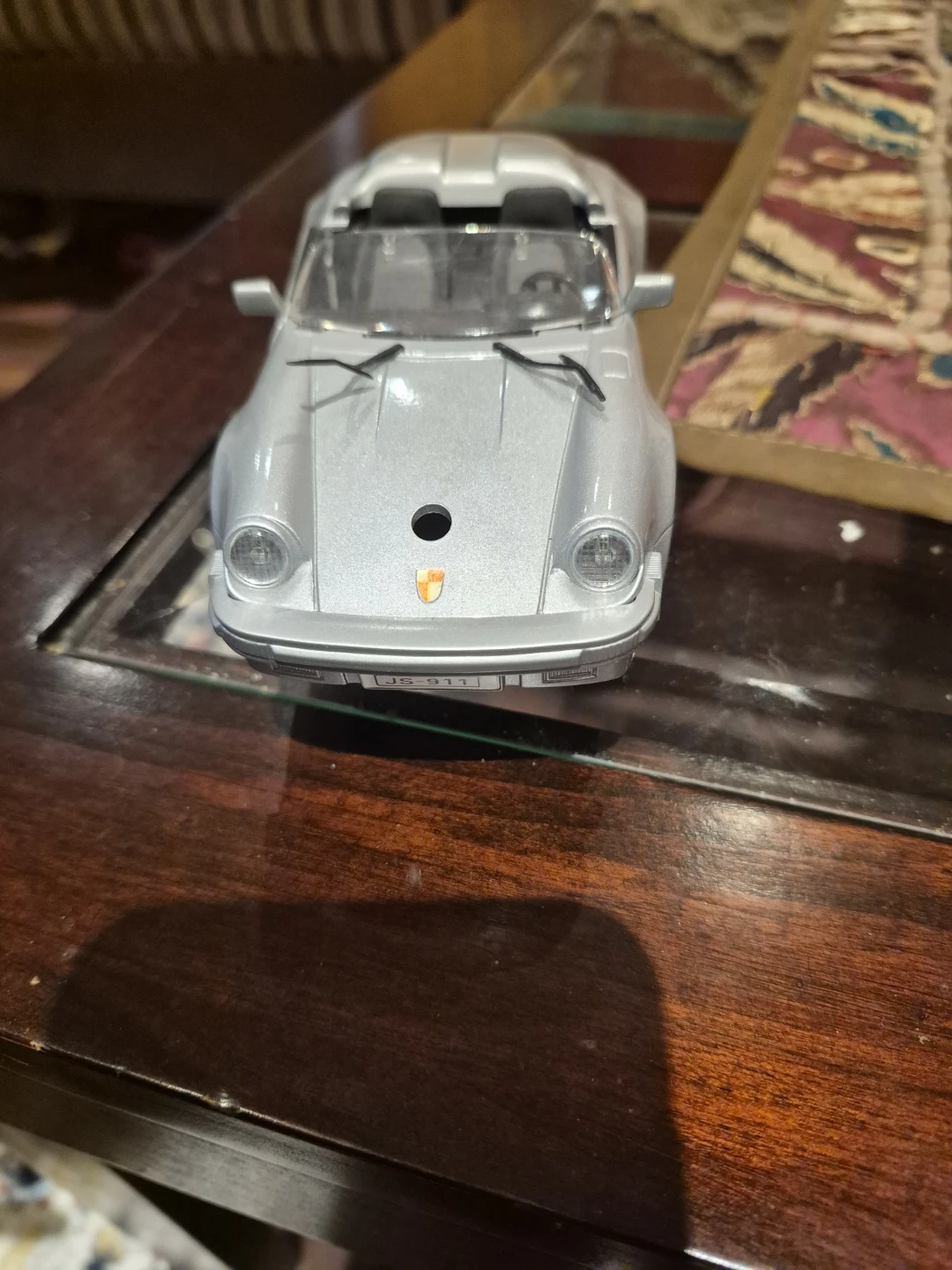 Silver Porsche 911 Convertible Model Car lighter - photo 4