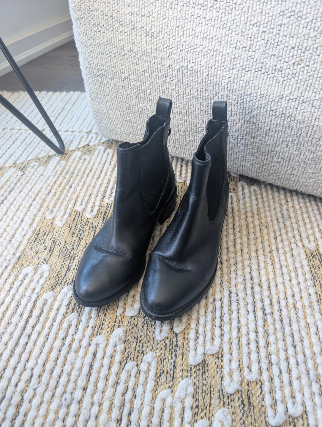 Black Leather Cole Haan Chelsea Boots