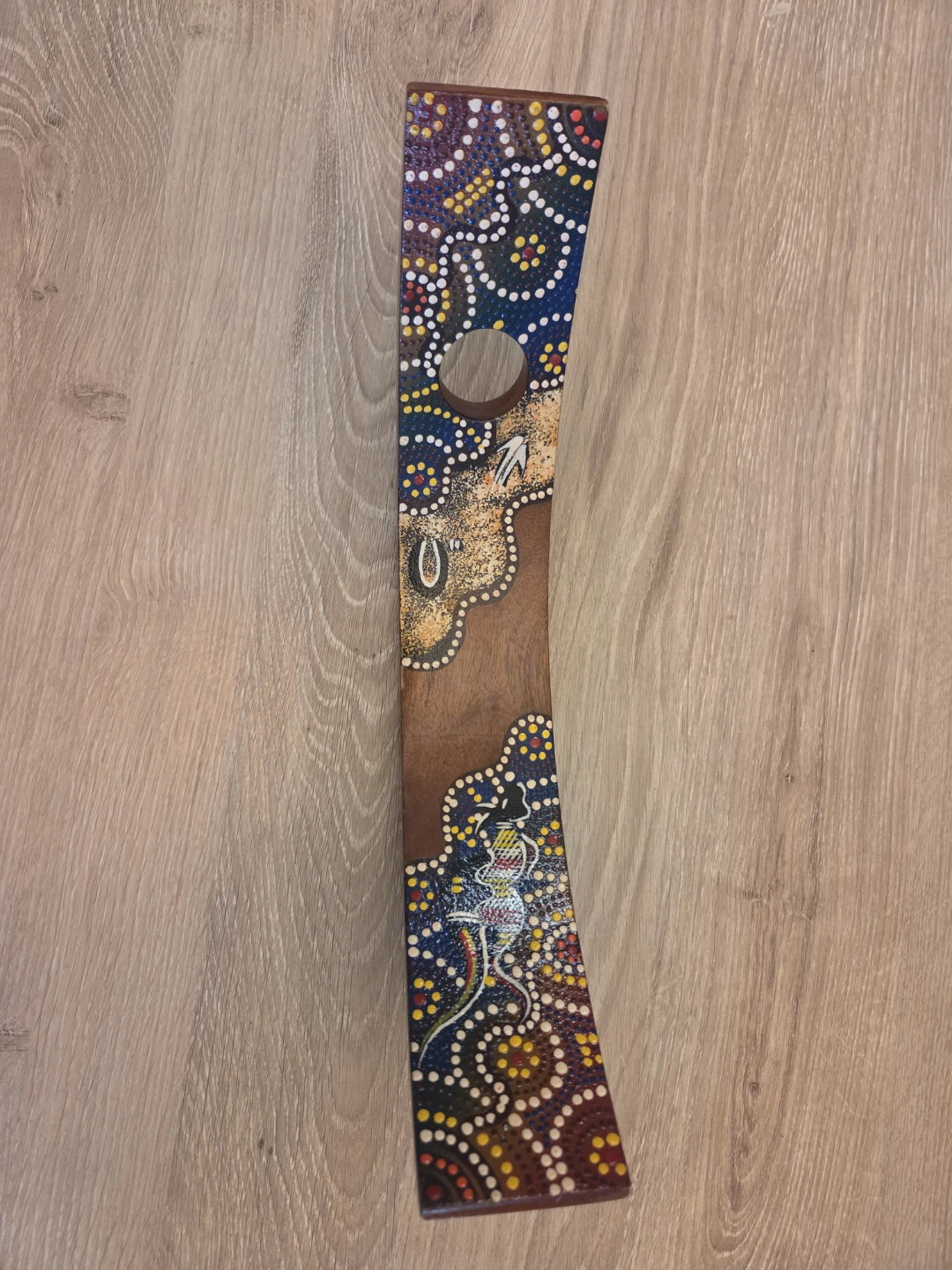 Hand-painted Wooden Wine Bottle Holder - photo 2