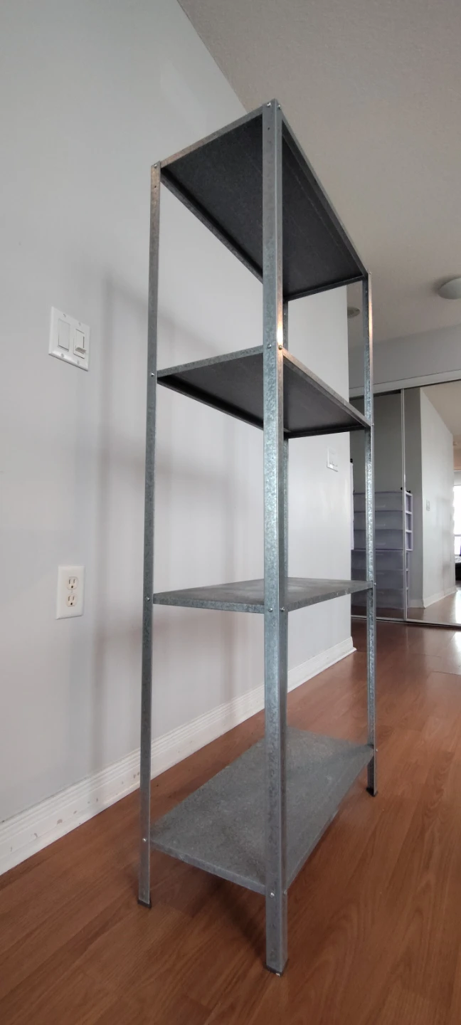 Galvanized Metal 4-Shelf Unit - photo 2