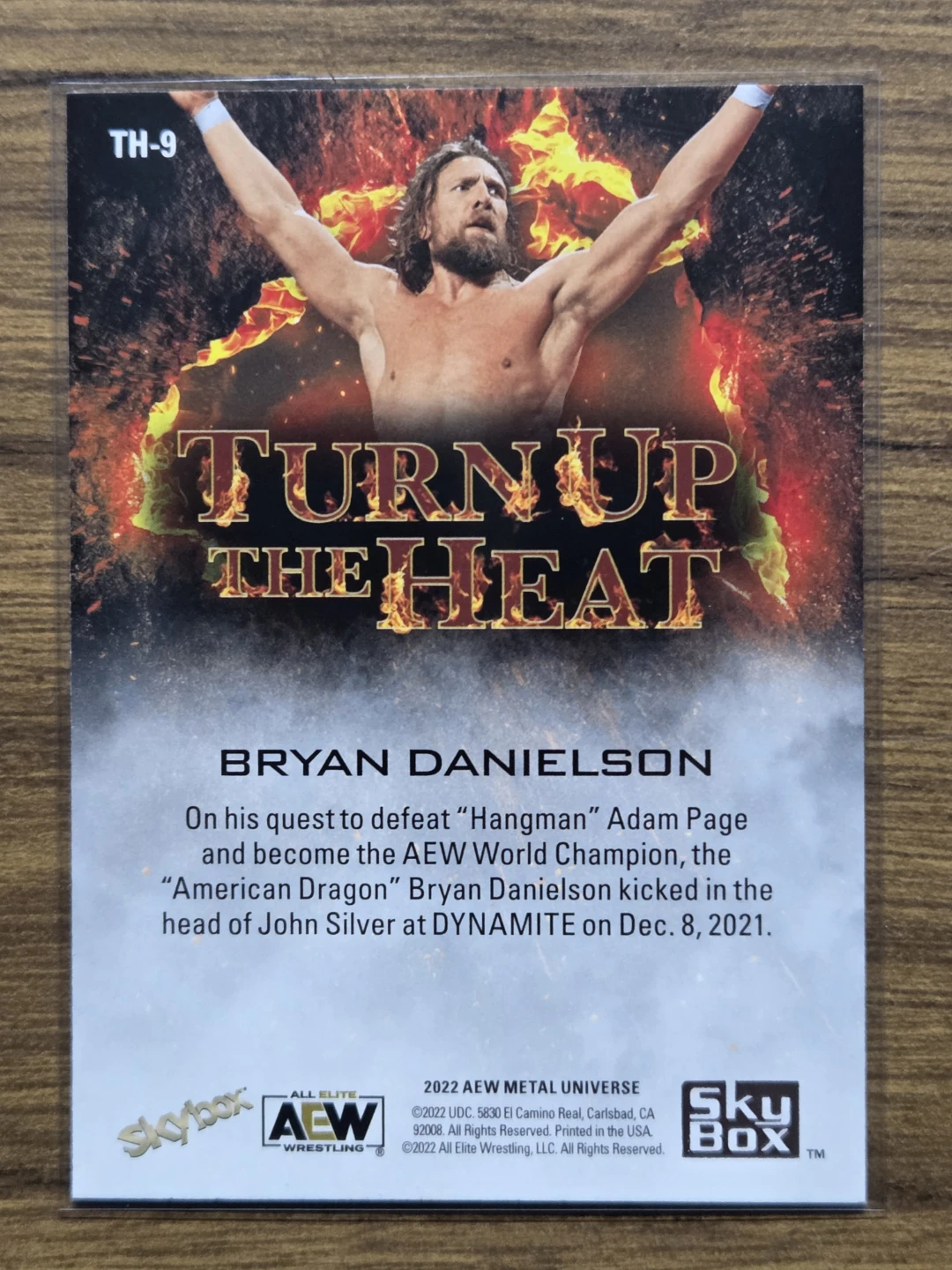 2022 Skybox Metal AEW Bryan Danielson Wrestling Card - photo 2