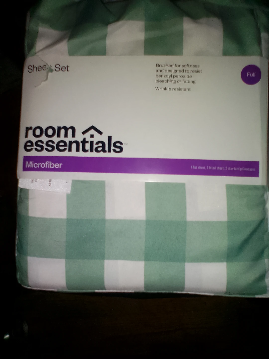 Room Essentials Microfiber Full Sheet Set
