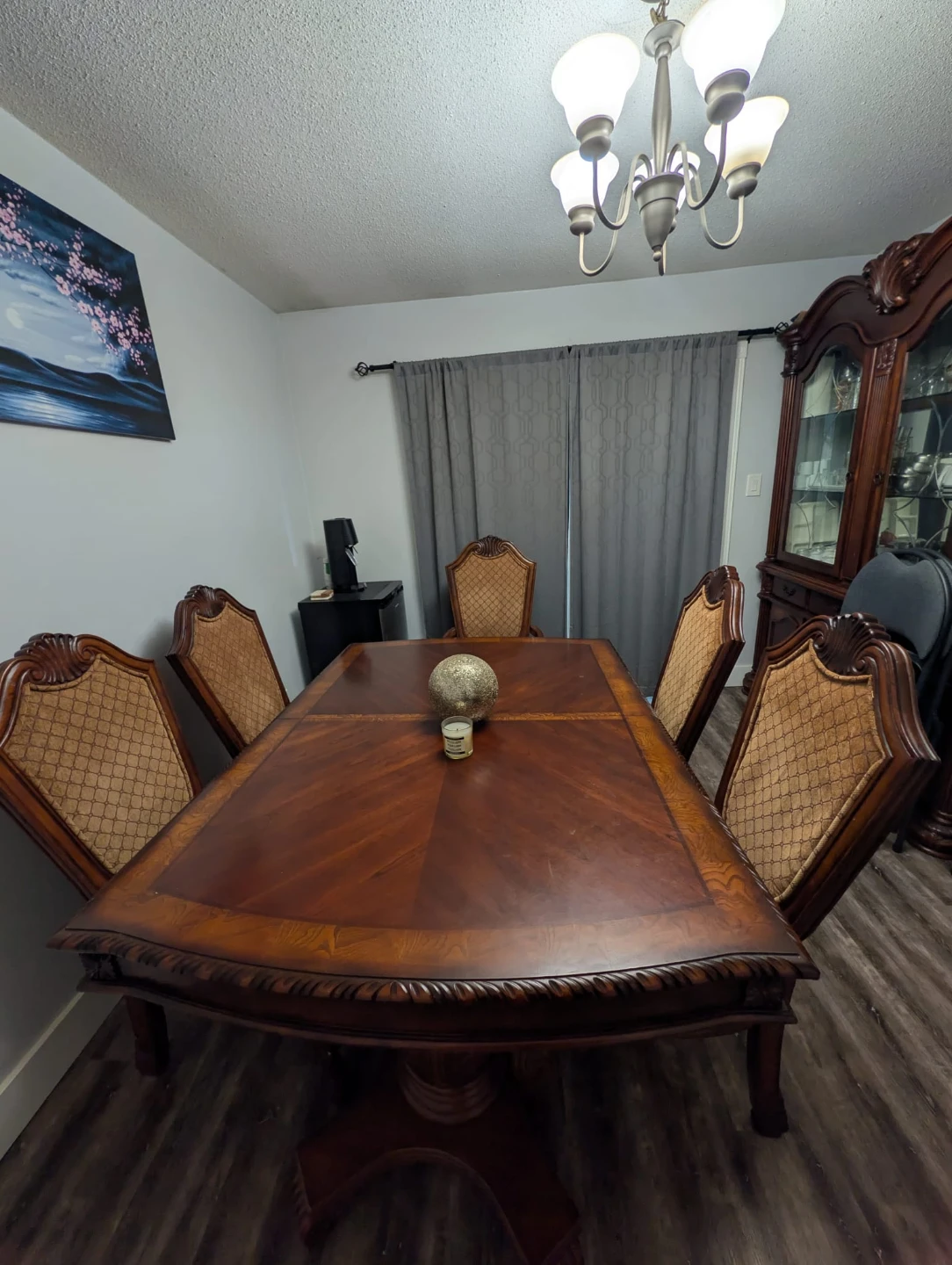 Solid Wood Dining Table with 5 Chairs - photo 5