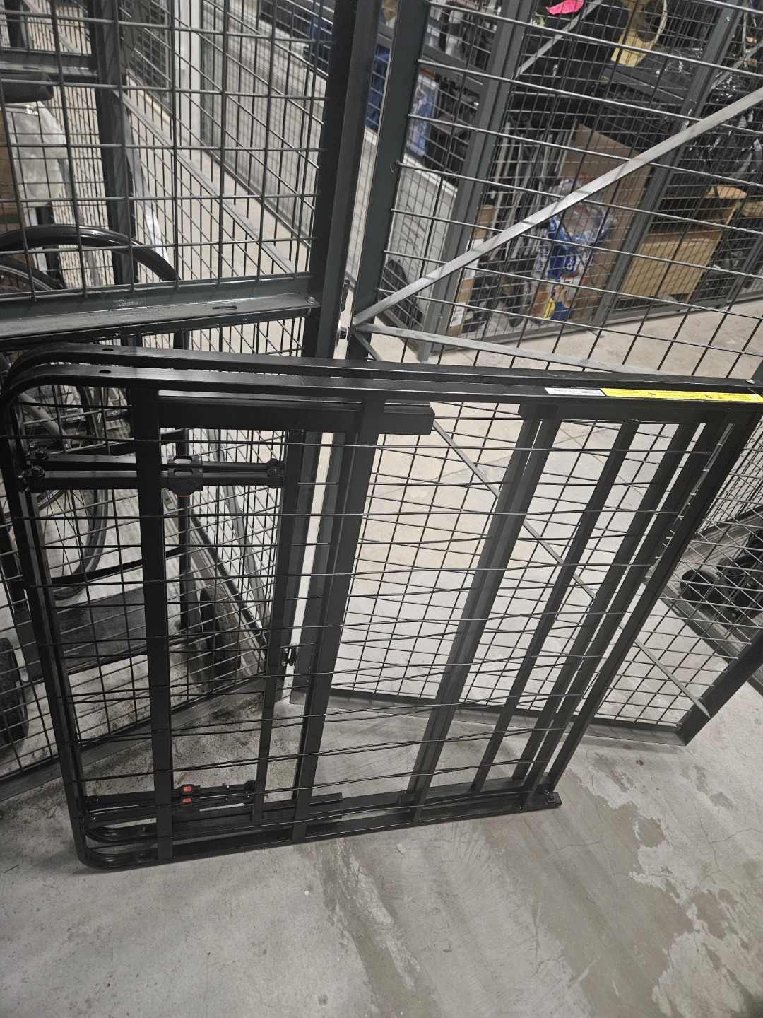 Black Metal Folding Bed Frame