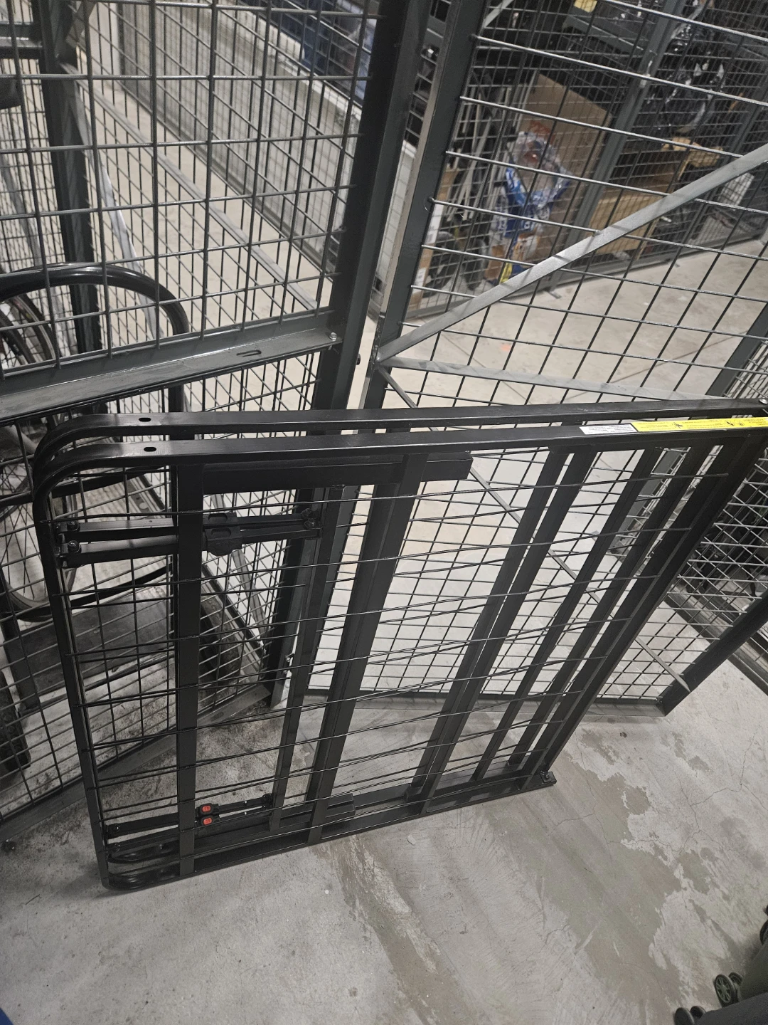 Black Metal Folding Bed Frame - photo 2