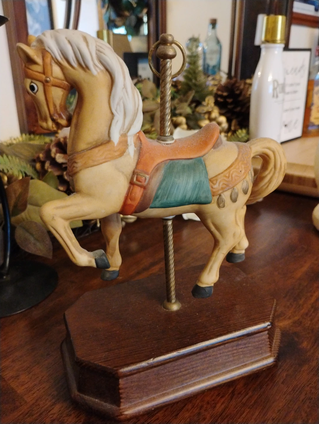 Carousel Horse Music Box Figurine - photo 4