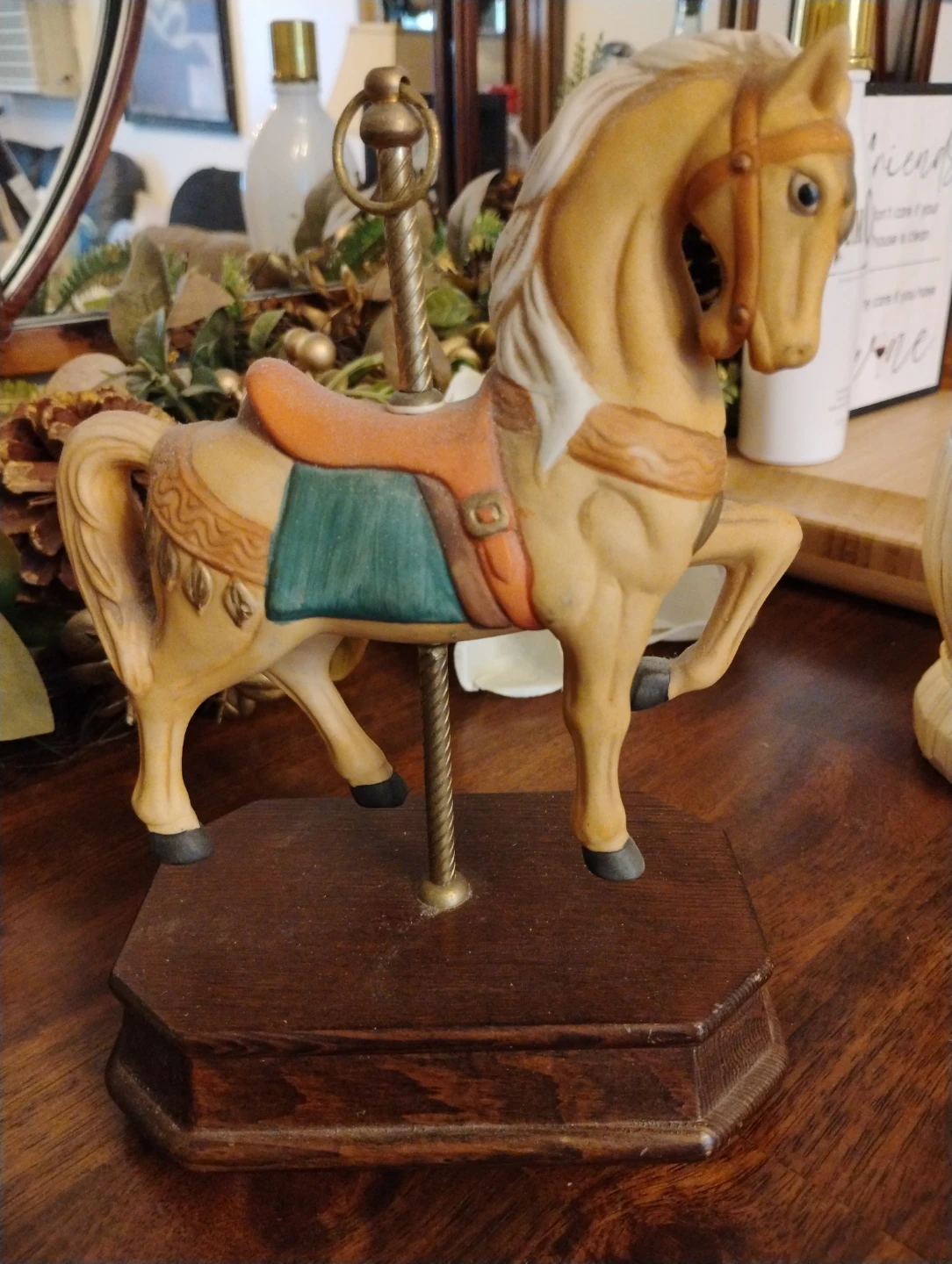 Carousel Horse Music Box Figurine - photo 5
