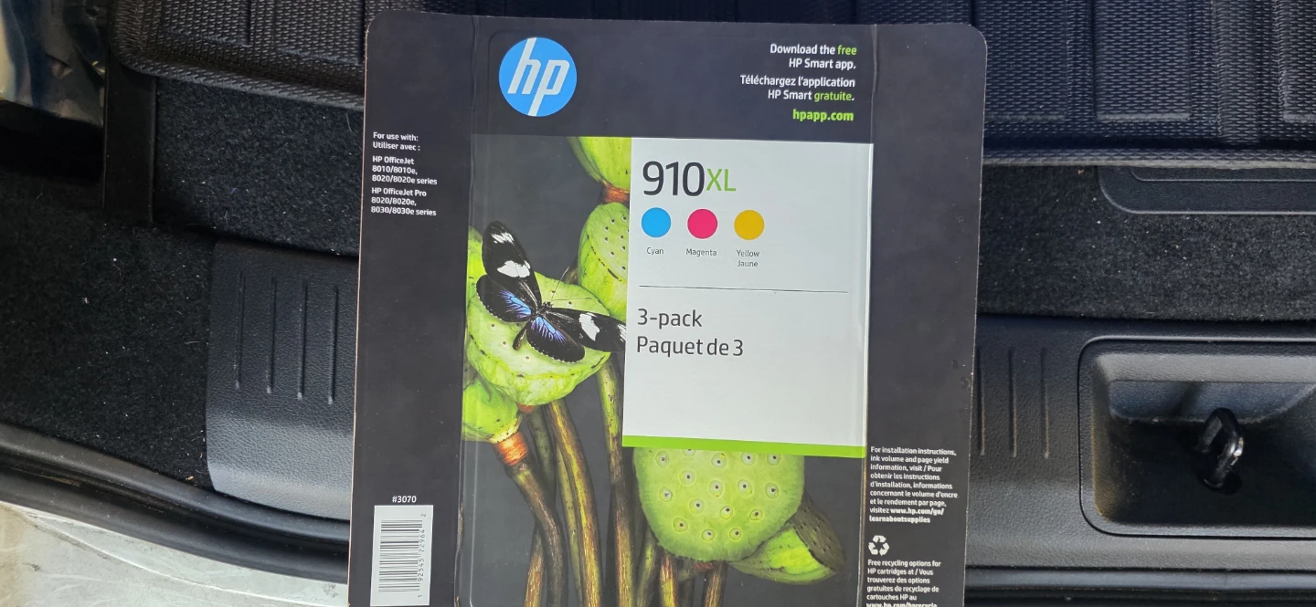 HP 910XL Ink Cartridge 3-Pack