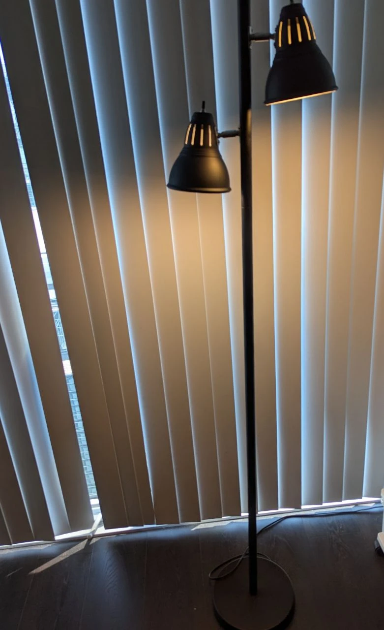 Black Double Head Floor Lamp - photo 2