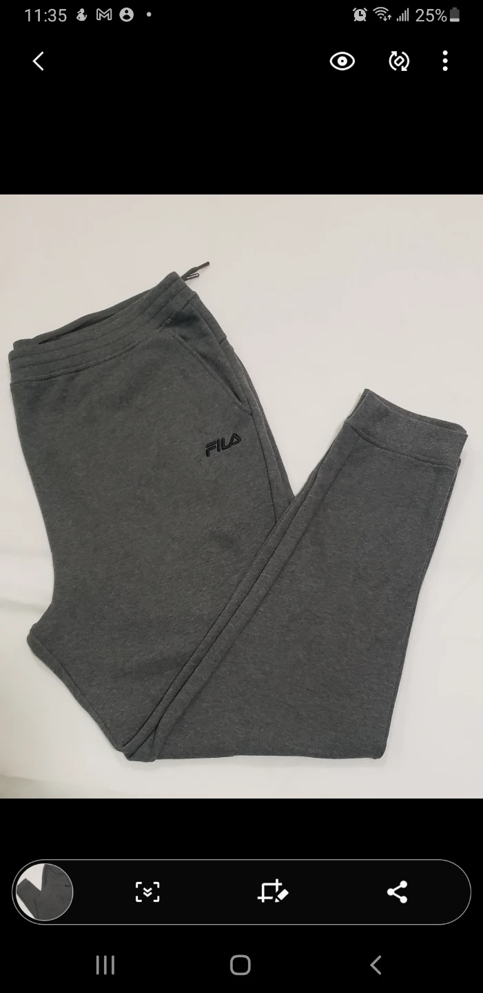 Brand new Men's Fila Sweatpants Gray Size XXL - photo 3