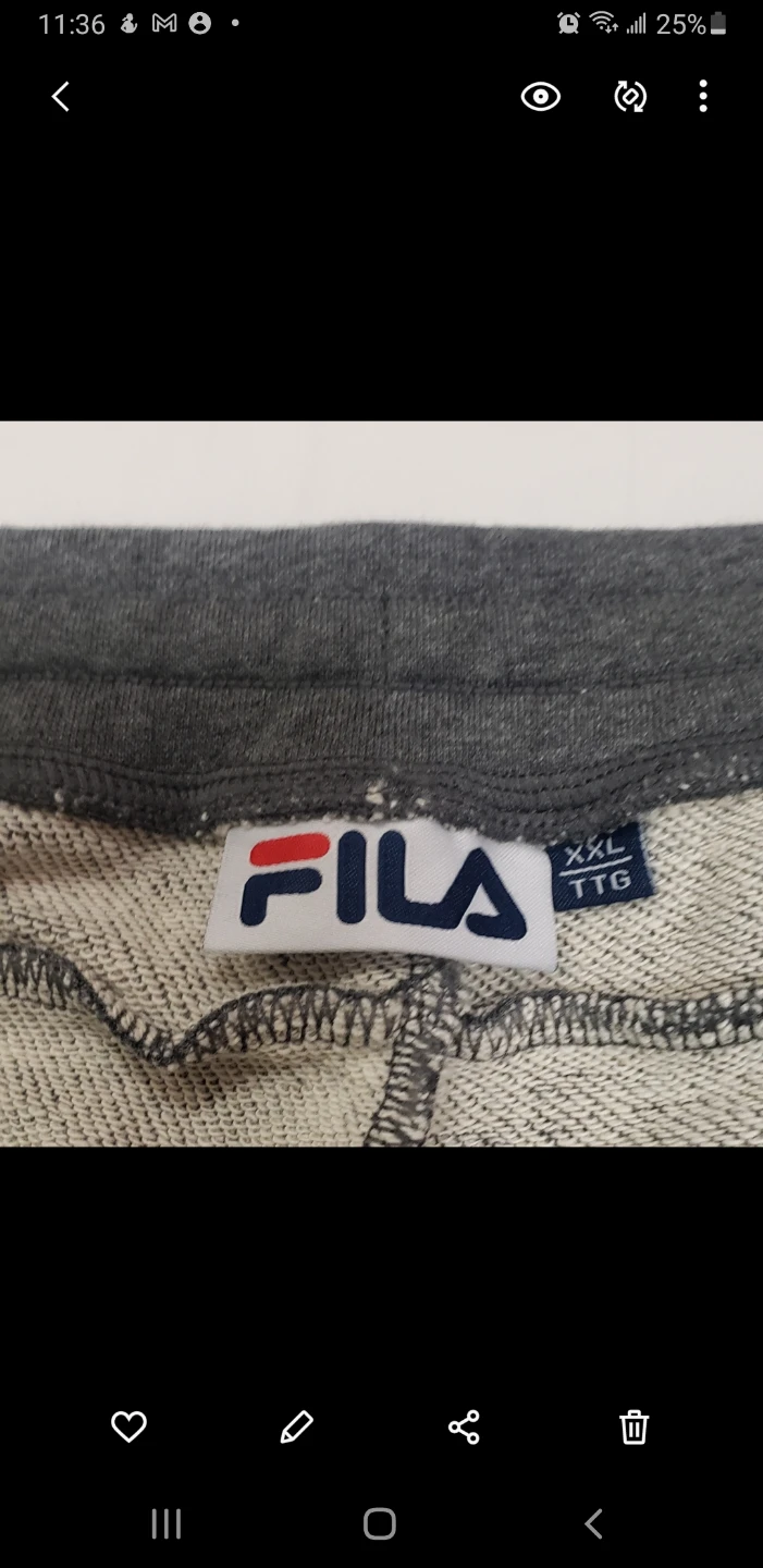 Brand new Men's Fila Sweatpants Gray Size XXL - photo 4