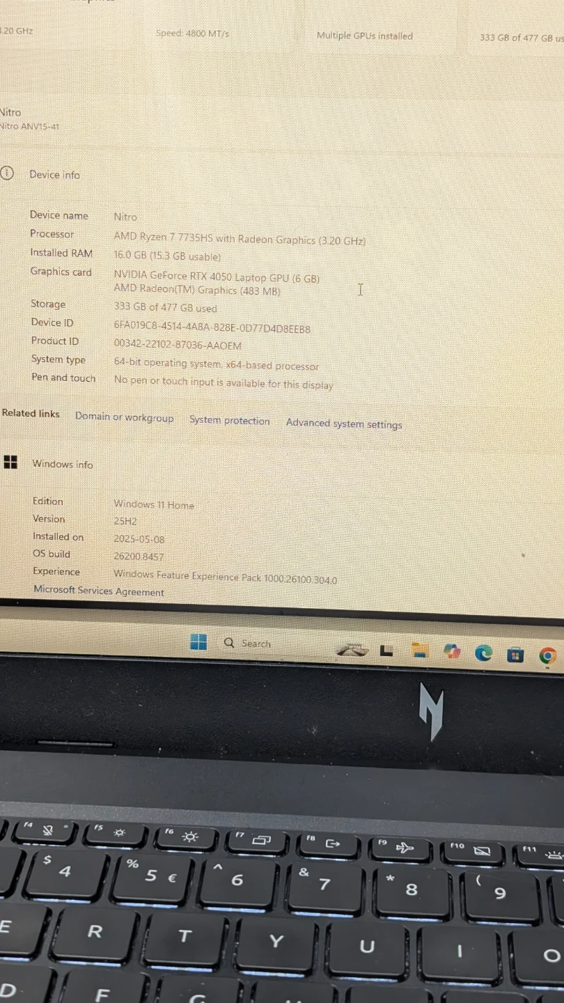 Acer Nitro 5 Laptop - photo 4