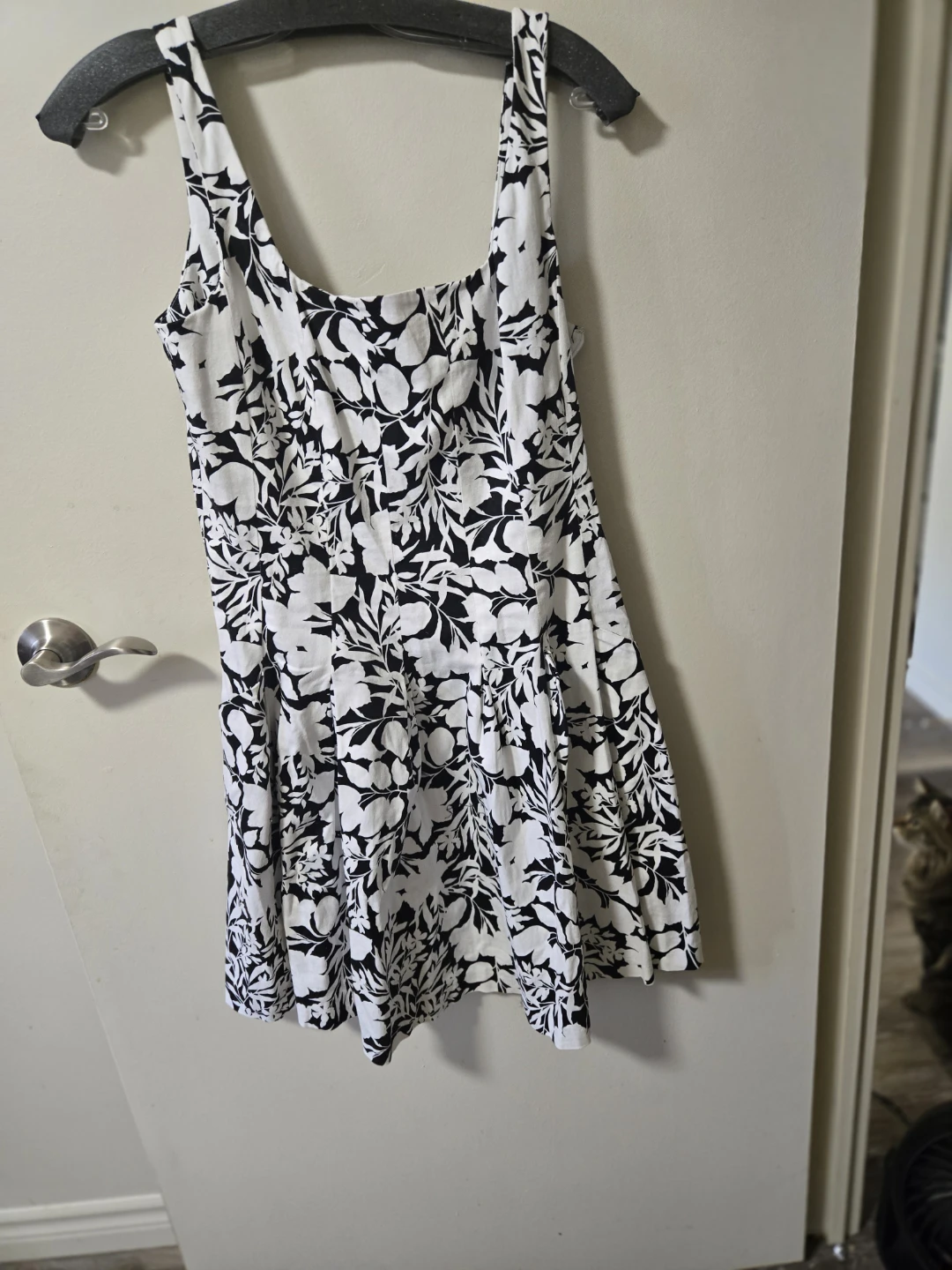 Black and White Floral Dress - photo 2