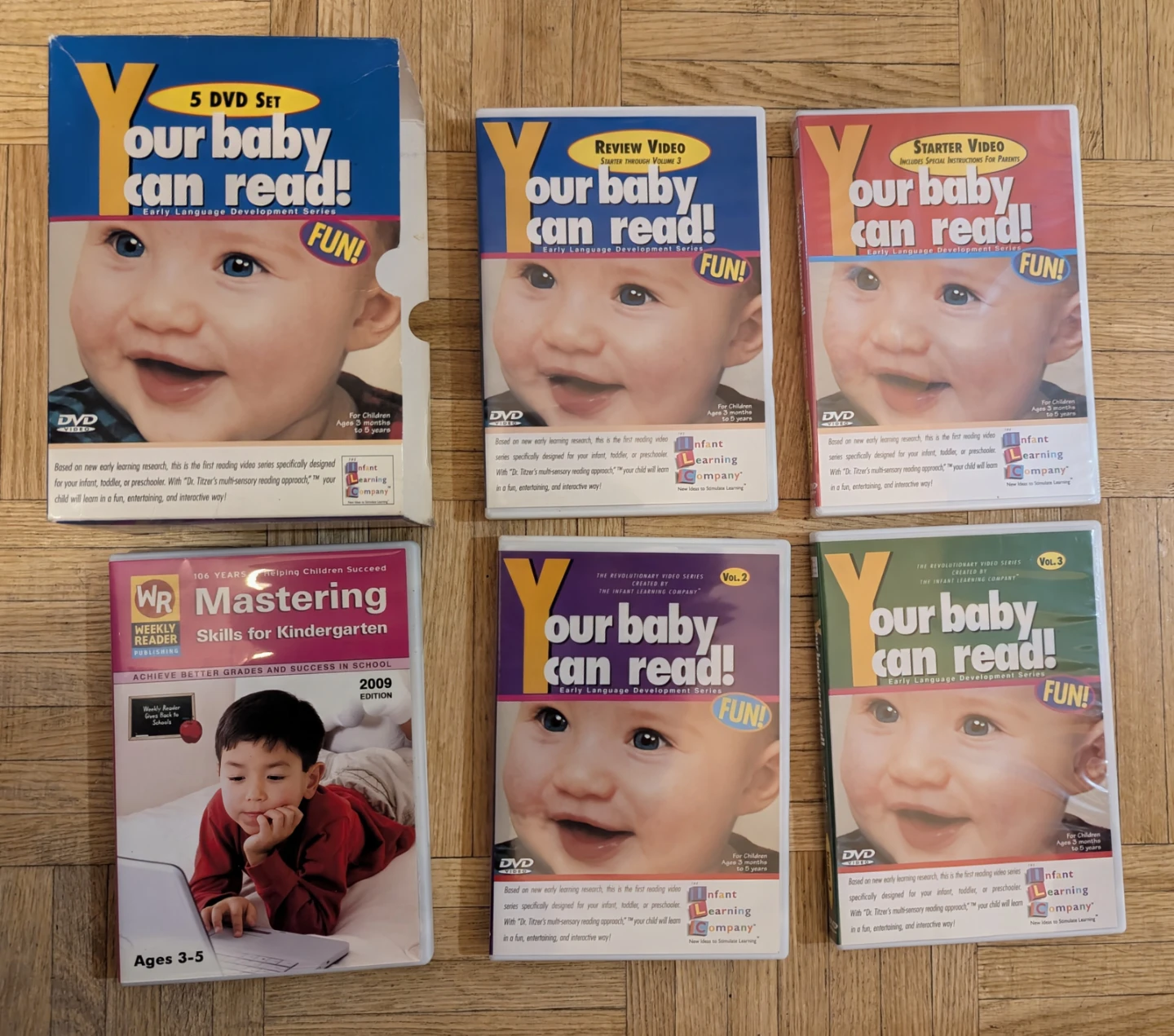 Your Baby Can Read! 5 DVD Set & Mastering Skills Book