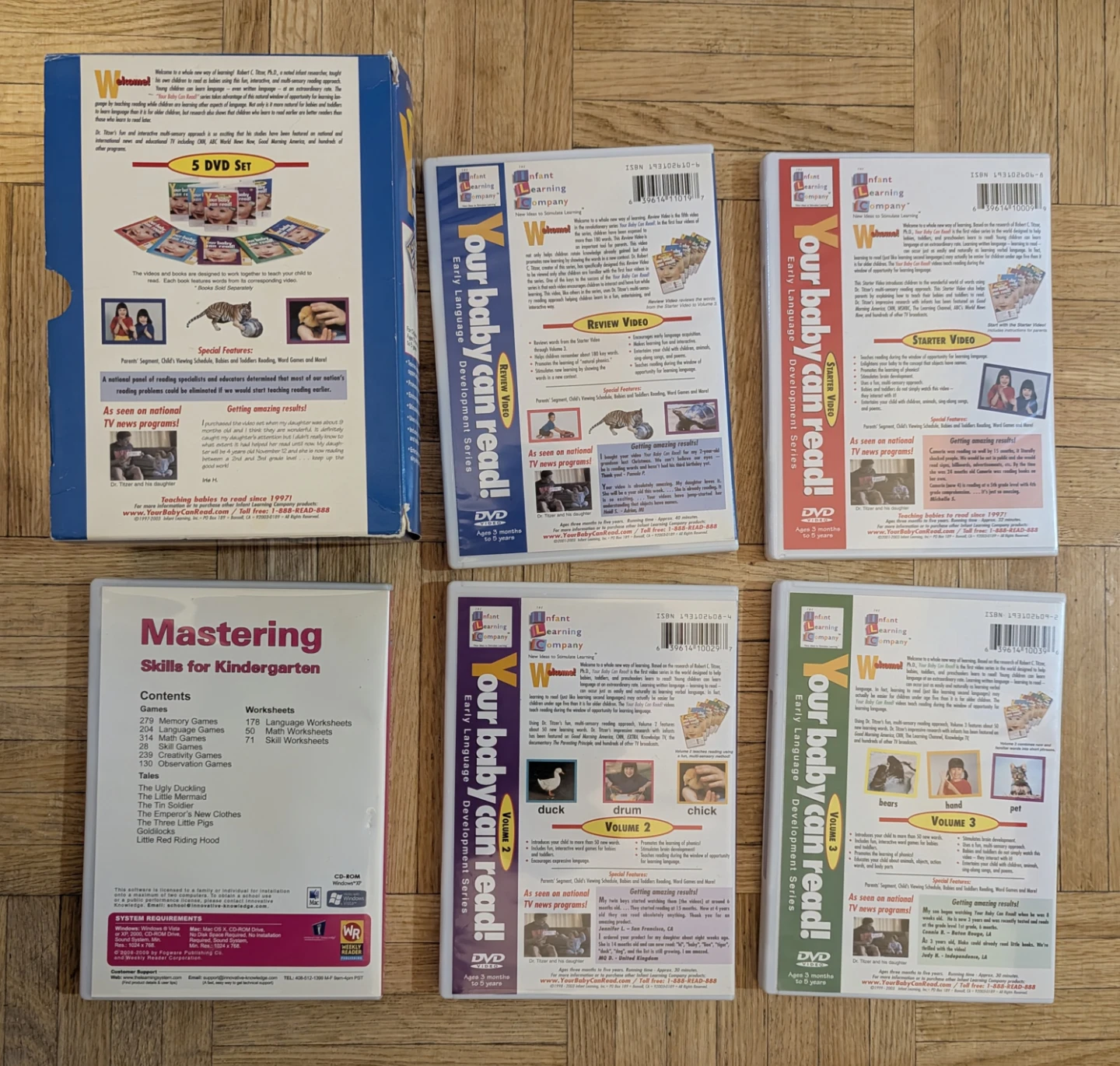 Your Baby Can Read! 5 DVD Set & Mastering Skills Book - photo 2