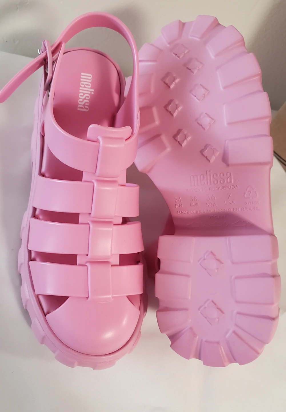 Brand new Mellisa Megan PINK Rose Sandals - photo 3